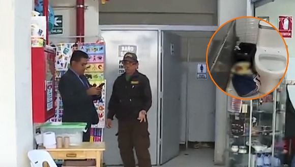 Abandonan a bebé baño de galería