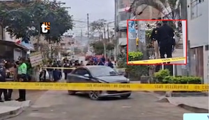 ¡Mortal ataque armado en VES! Un muerto y un herido deja más de 20 disparos contra auto
