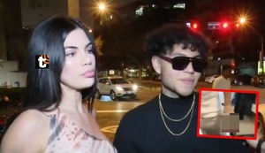 Samantha Batallanos y chibolo ‘Neutro’ en saliditas, pero él lleva ‘pistola’: “Por si viene Maicelo”