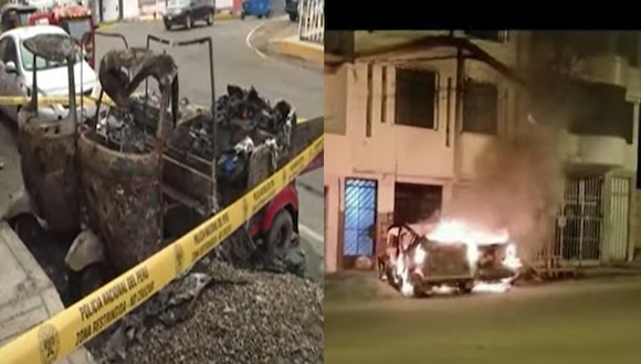 Ventanilla: Menor prende fuego a dos mototaxis y un automóvil.