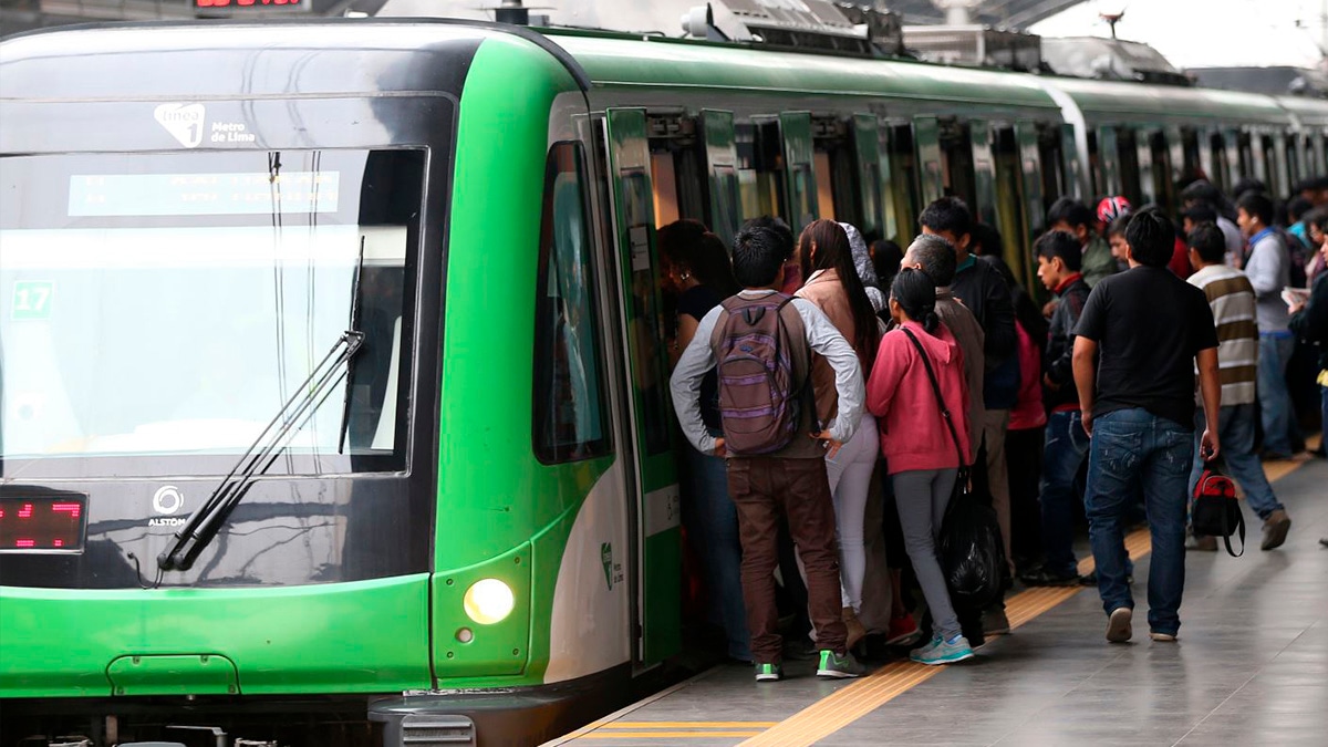 Servicio fue suspendido en un tramo debido a incidente en la Estación Atocongo del Metro de Lima. (Andina)