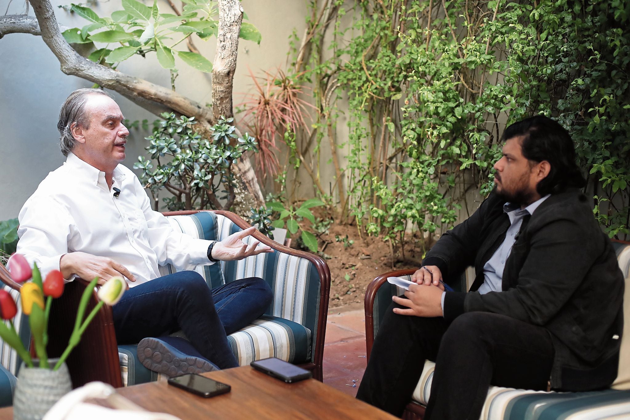 Carlos Basombrío en entrevista con Trome.(Fotos: Jesús Saucedo @photo.gec)