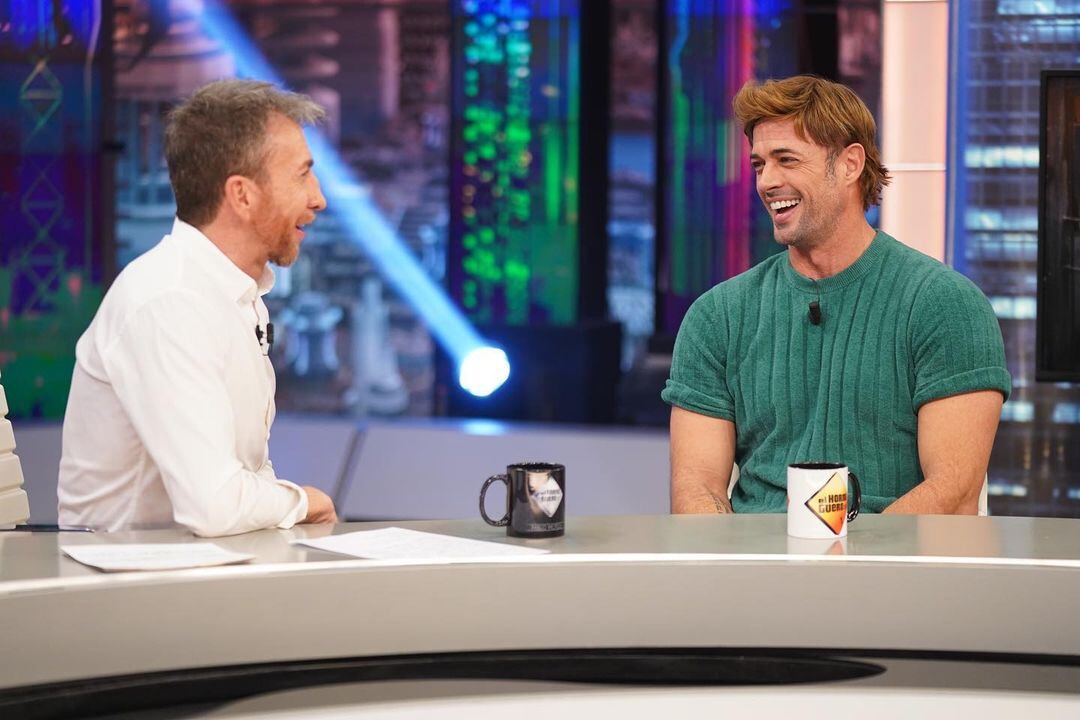 William Levy conversando con el presentador Pablo Motos en "El Hormiguero" (Foto: El Hormiguero/ Istagram)