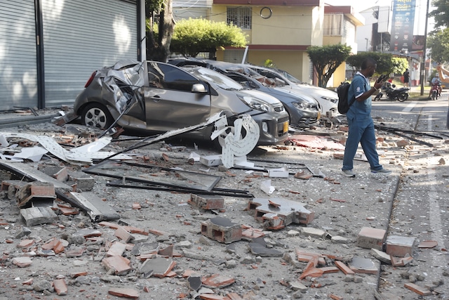 Terremoto en Colombia. Foto: EFE/ Ernesto Guzmán