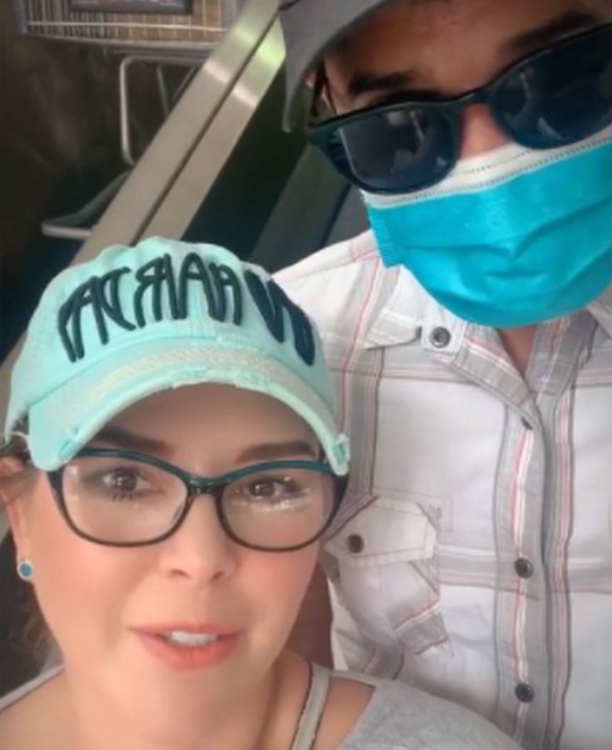 Cuando la actriz decidió presentar, en plena cuarentena, al padre de su única hija (Foto: Alicia Machado / Instagram)