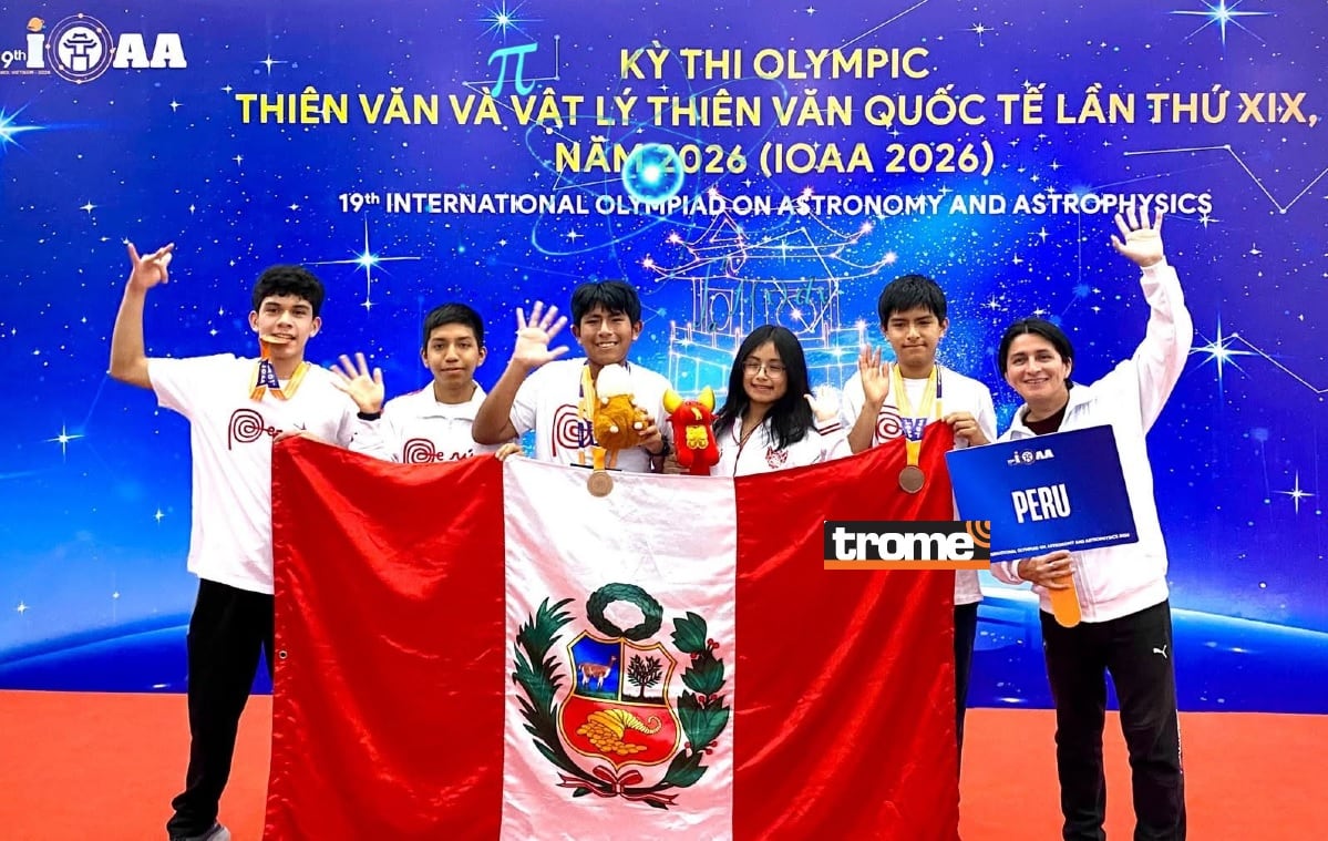 Perú logra medallas de bronce en la Olimpiada Internacional de Astronomía y Astrofísica realizada en Vietnam. (Compos. Isabel Medina / Trome).