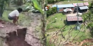 Falla geológica hunde caserío en San José de Sisa en San Martín.