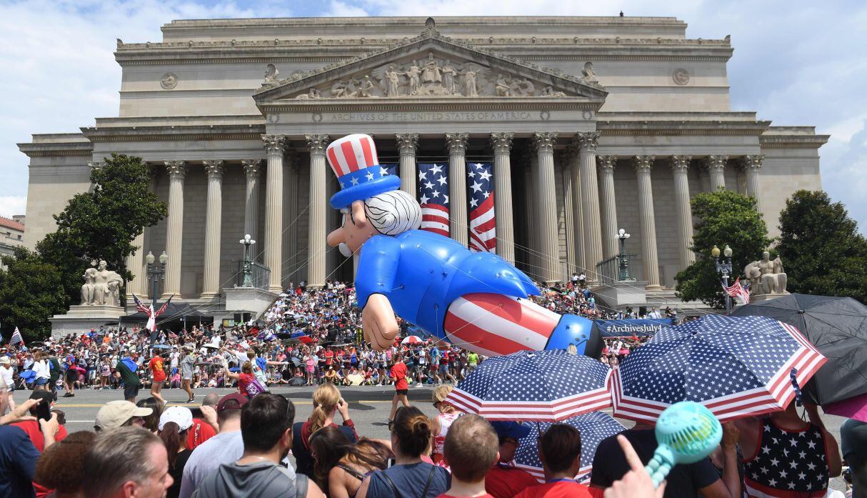 Con motivo del Día de la Independencia en Estados Unidos, Trump dará este jueves por la tarde noche un discurso en el ambiente nacionalista con el que sueña desde hace años. (Foto: AFP)