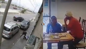 Roban 70 mil soles en Chimbote: Cámaras de seguridad captan asalto a mano armada a empresario dentro de un chifa