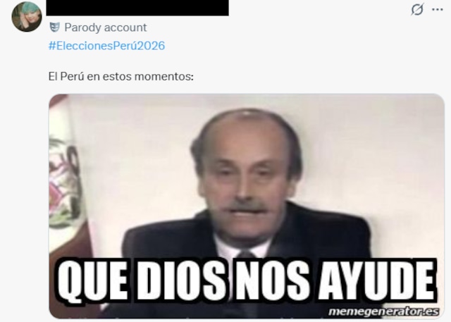 Meme tras la segunda vuelta electoral.