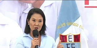 Keiko Fujimori anuncia estrictas medidas pára colegiales (Foto: @TVPeru)