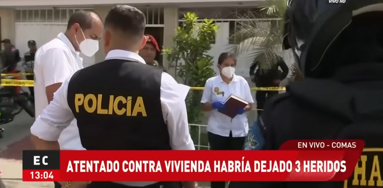 Policía resultó herido tras la detonación de explosivo en Comas.