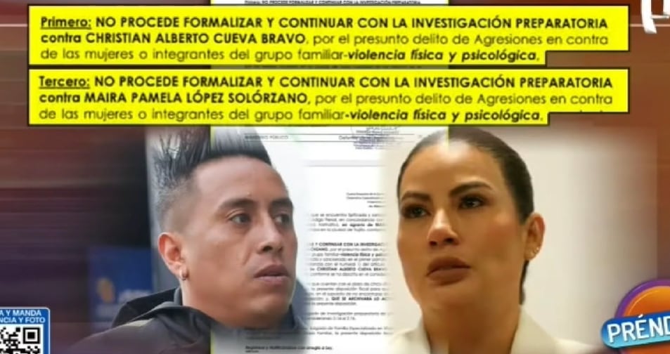 Archivan denuncias de Cueva y Pamela López