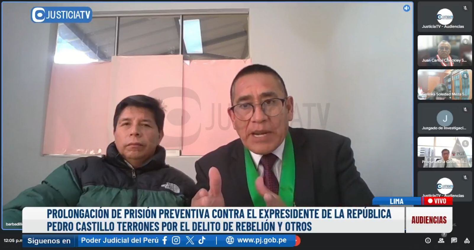 El abogado Luis Walter Medrano representó a Pedro Castillo en la audiencia