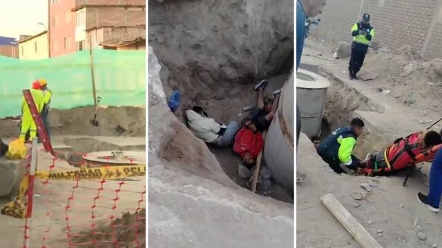 Villa El Salvador: motociclistas caen en obra sin señalización y quedan heridos