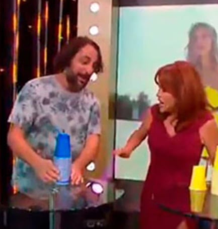 El 'Loco' Wagner cuando trabajaba con Magaly Medina.