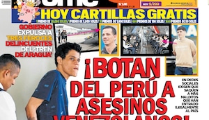¡BOTAN DEL PERÚ A ASESINOS VENEZOLANOS!