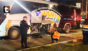 ¡Nuevo ataque contra Armonía 10! Atentan con explosivos contra el bus de orquesta de cumbia en Trujillo