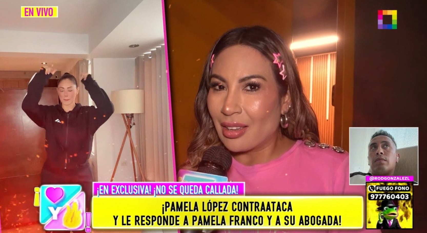 Pamela López tilda de 'payasada' denuncia de Pamela Franco por daño psicológico.