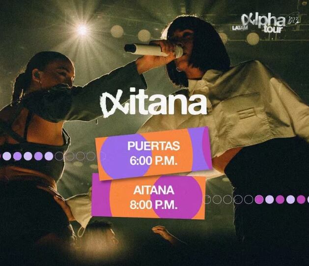 Horarios del concierto de Aitana en Lima