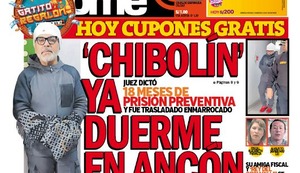 ‘CHIBOLÍN’ YA DUERME EN ANCÓN