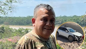 Tony Rosado bromea tras accidente automovilístico: “El parabrisas está roto ¿tan dura es mi cabeza?"