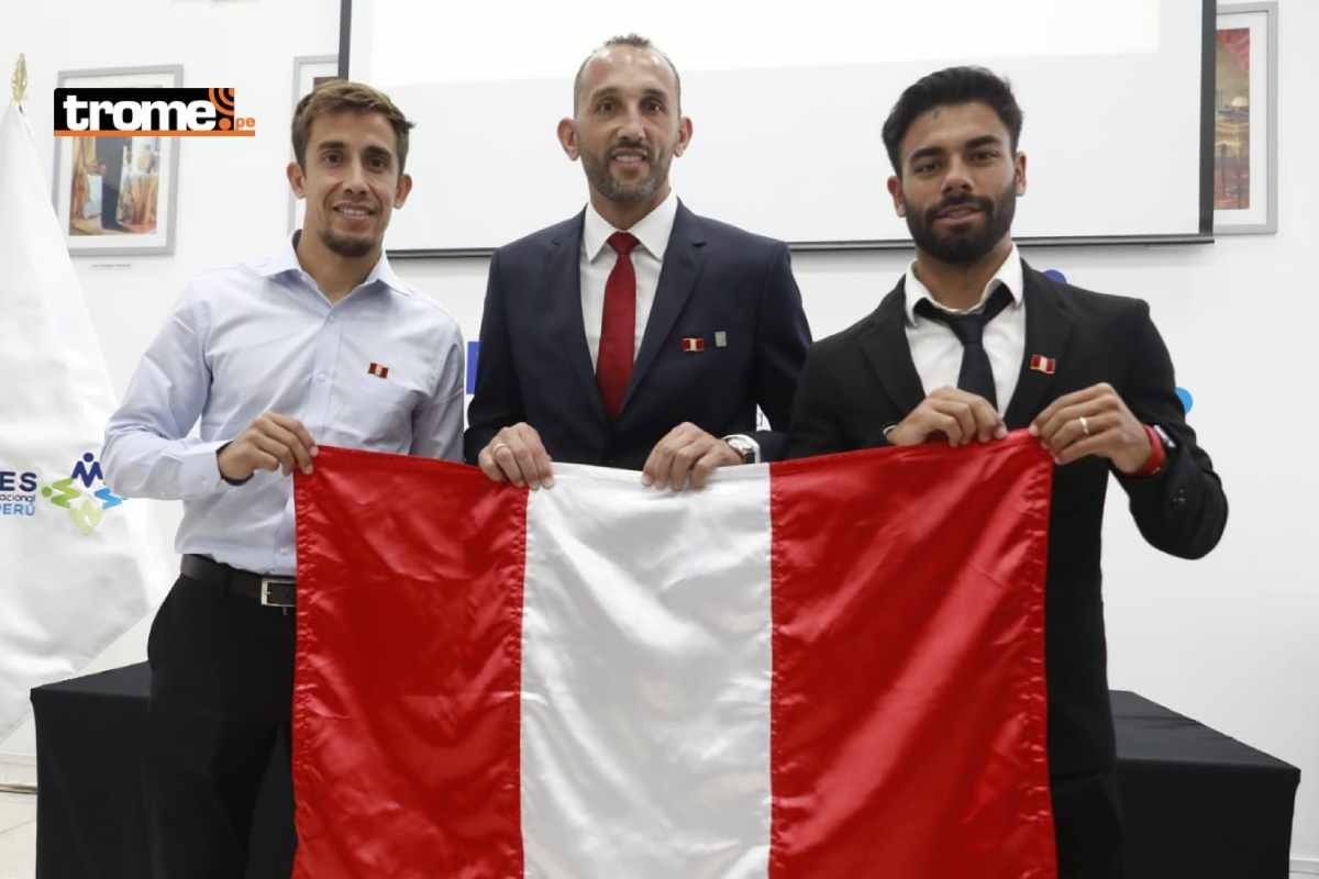 Hernán Barcos, Martín Pérez Guedes y Leandro Sosa obtuvieron la nacionalidad peruana. (Julio Reaño/@Photo.gec)
