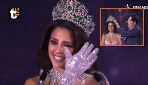 Luciana Fuster rompe en llanto al entregar la corona del Miss Grand International