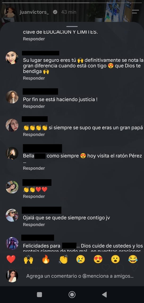 Usuarios a favor de Juan Víctor tras liberación de Andrea San Martín.