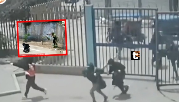 Delincuentes se enfrentan a policías en Ate