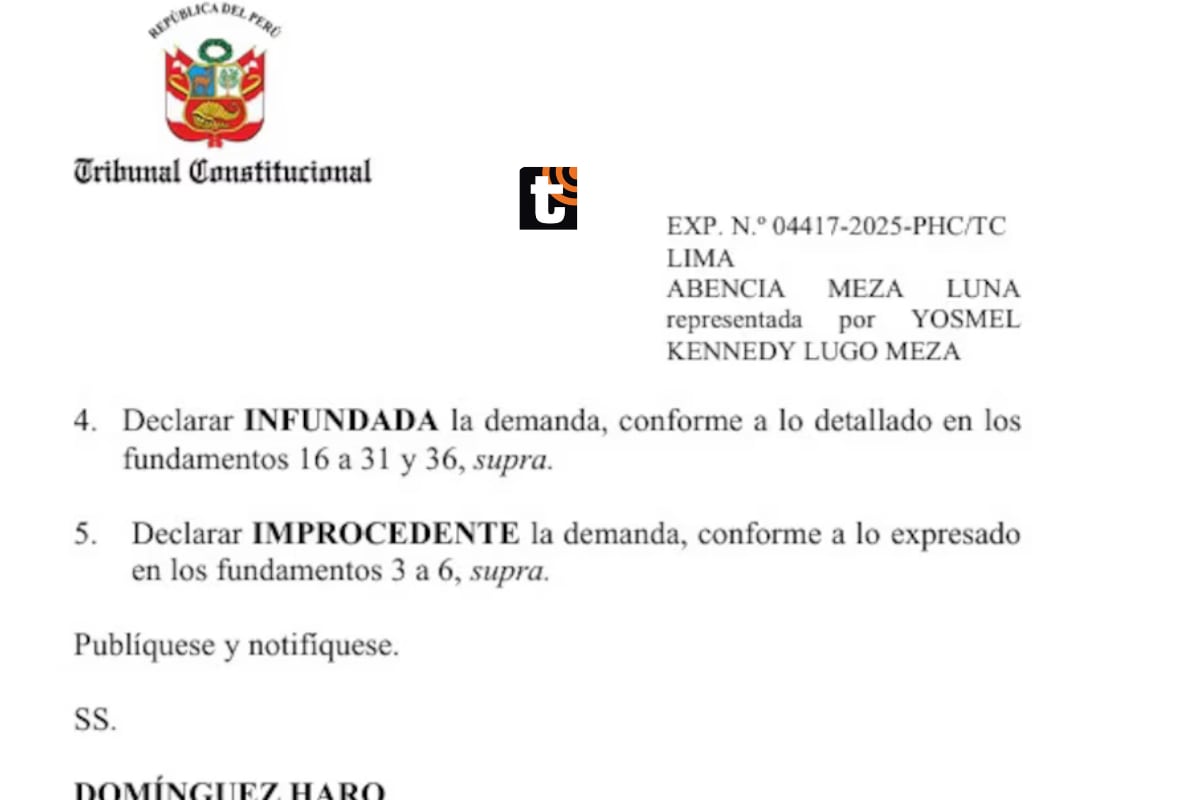 TC rechaza pedido de semilibertad y mantiene su condena.