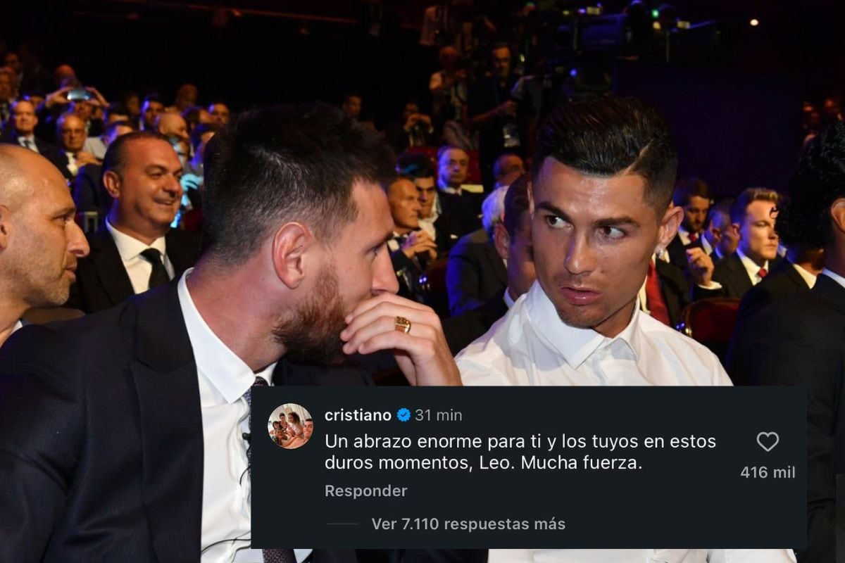 Cristiano Ronaldo demuestra su empatía en duro momento de capitán de la selección argentina (Foto: Getty Images)