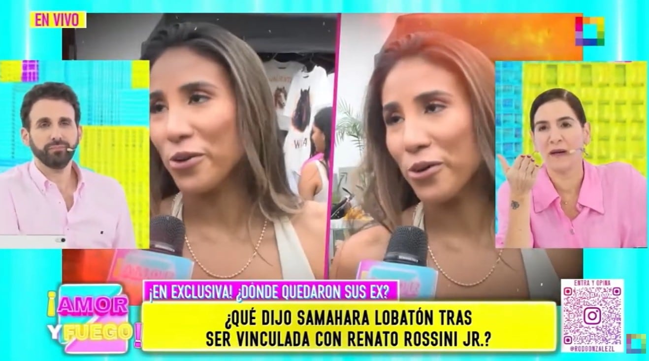 Conductores de 'Amor y fuego' habla sobre la maternidad de Samahara Lobatón.