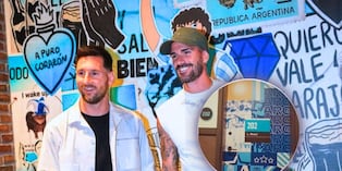Lionel Messi fue esperado por cientos de hinchas argentinos en Kansas (Foto: @AFA)