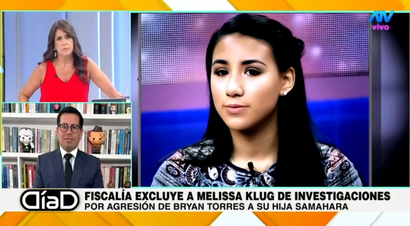 Abogado de Melissa Klug informa que la chalaca fue excluida por Fiscalía de las investigaciones por agresión de Bryan Torres a su hija Samahara.