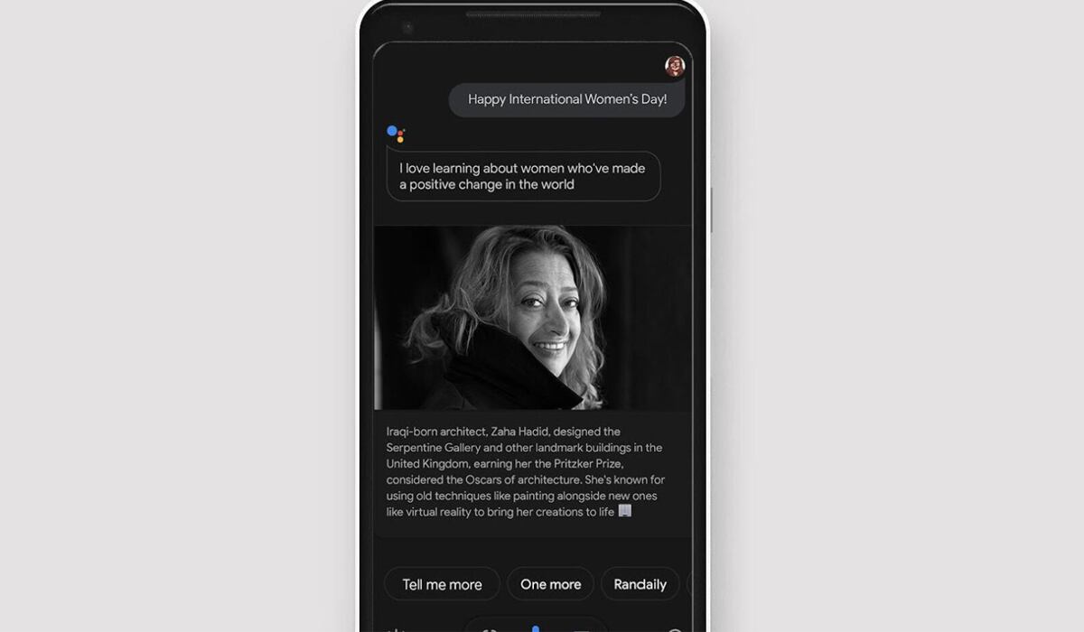 Google quiere celebrar el Día de la Mujer durante todo marzo con estos comandos de voz bastante creativos. (Foto: Google)