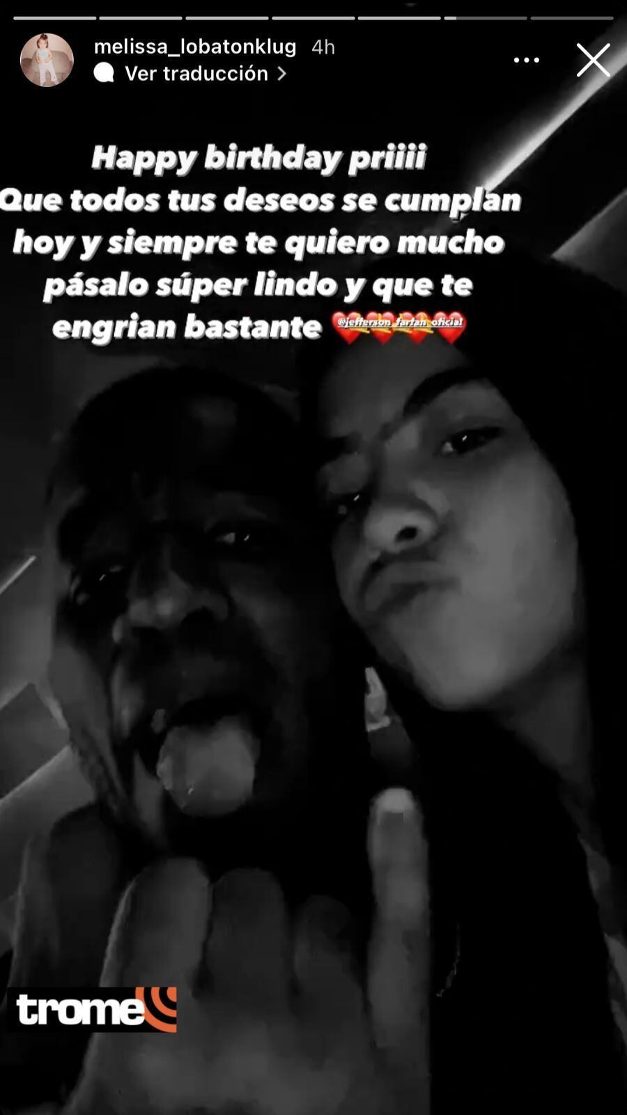 Hijas de Melissa Klug enviaron cariñosos saludos a Jefferson Farfán por su su cumpleaños
