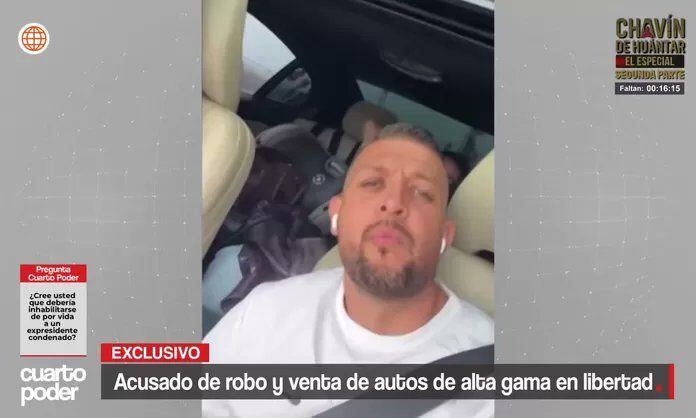 Fritz Moreno Cossío fue dejado en libertad pese a las pruebas en su contra. Foto: Cuarto poder