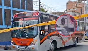 ¡Atacan a bus en Surco! Conductor de empresa Nueva América es baleado y pasajera se desmaya