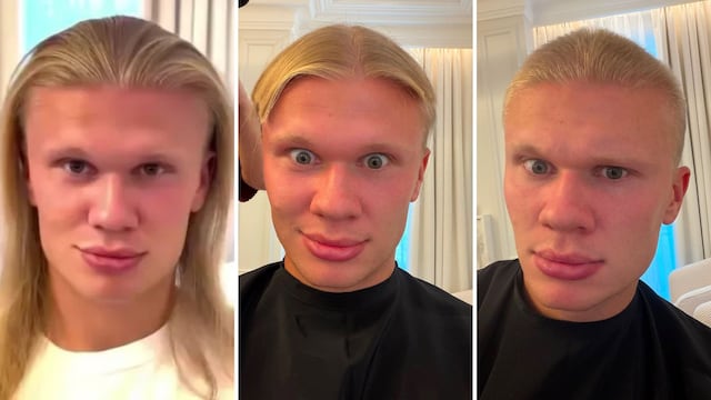 ¡Adiós a su icónica melena! Erling Haaland sorprende con radical cambio de look antes de la Premier League