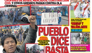 PUEBLO DICE BASTA DE EXTORSIONES