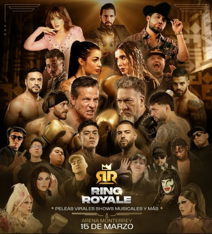 Grandes figurad de la TV y las redes sociales en el Ring Royale. (Ring Royale)