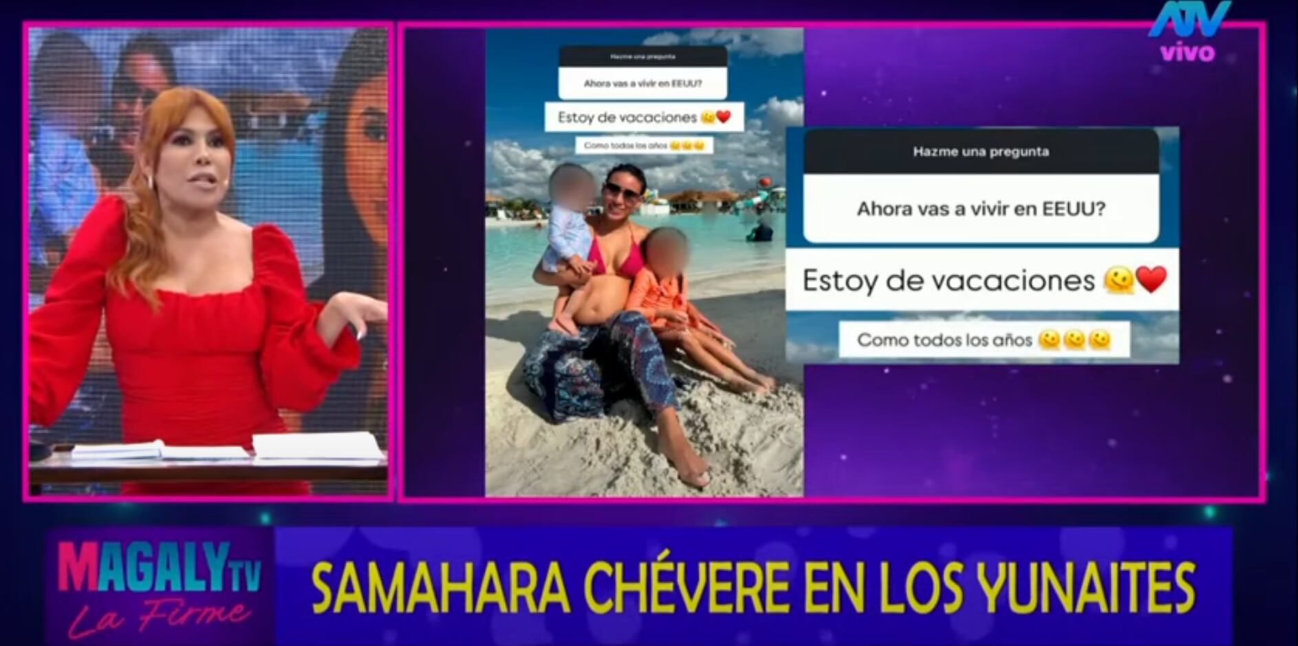 Periodista critica decisión de Samahara Lobatón. (Fuente: ATV)