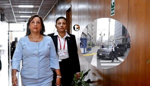 Dina Boluarte llegó a la Fiscalía para declarar sobre presunto abuso de autoridad en agravio del Estado