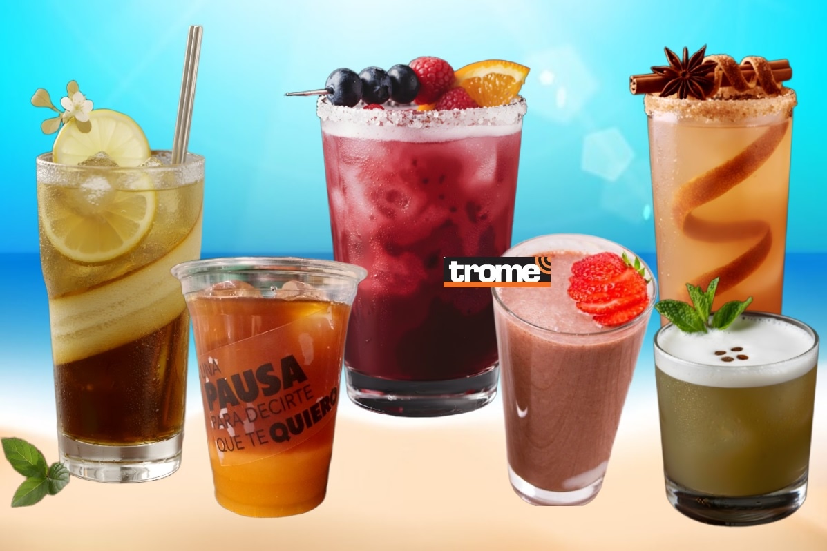 Prepara y disfruta estas ricas bebidas para refrescarte en esta temporada de fuerte calor. (Foto Compos. Isabel Medina /Trome).