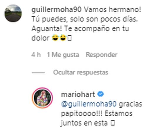 Mario Hart responde post de Instagram que lo vacila porque aprendió a lavar su ropa en cuarentena