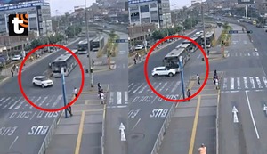 Independencia: camioneta invade carril del Metropolitano, choca contra bus y deja cinco pasajeros heridos