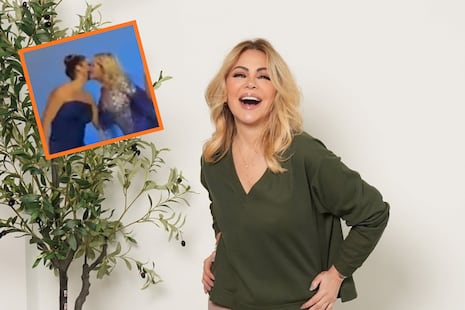 Gisela Valcárcel se saluda con un beso con Karla Tarazona en su presentación en Panamericana | VIDEO