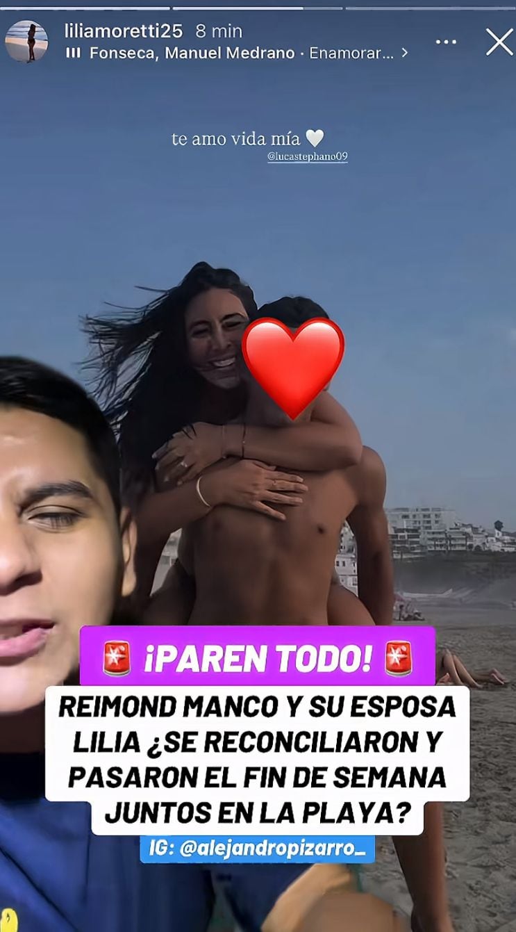 Reimond Manco y Lilia Moretti reaparecen en la playa tras infidelidad del exjugador.