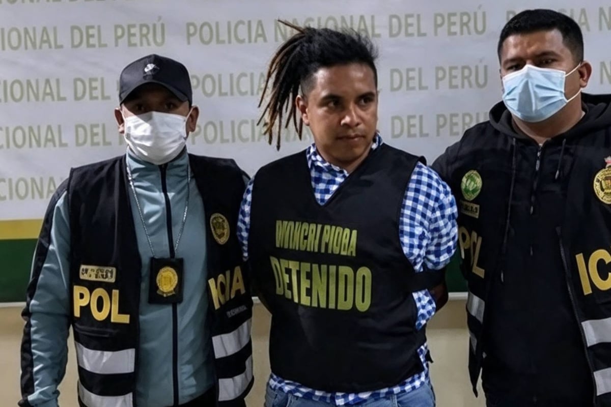 Augusto Pazos Vílchez (32) (a) 'El Augusto' cuando fue intervenido en el año 2022 por tenencia ilegal de armas, en Sullana (Piura).